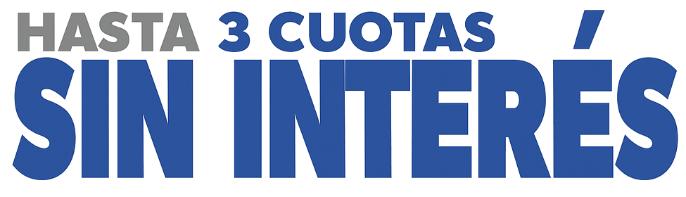 3 cuotas sin interés
